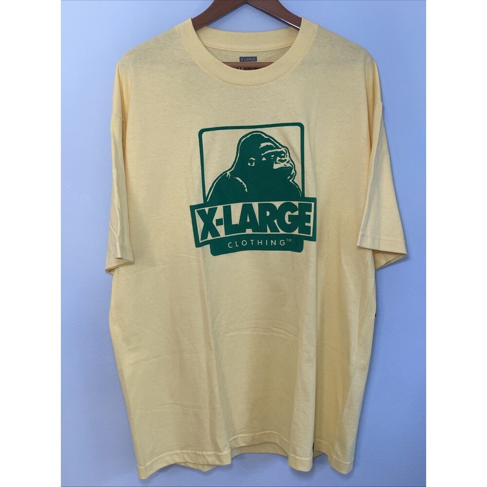 X LARGE CLOTHING COMPANY Men’s Yellow Gorilla Logo Tee T-shirt
